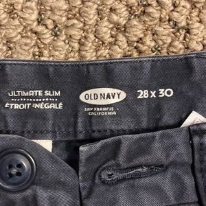Dark blue old navy pants men’s 28” waist slim fit